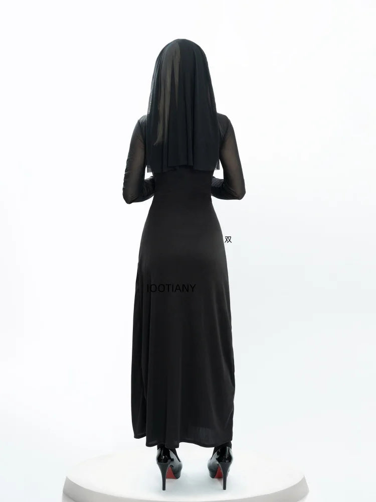 Women’s Anime-Inspired Nun Costume for Halloween & Cosplay