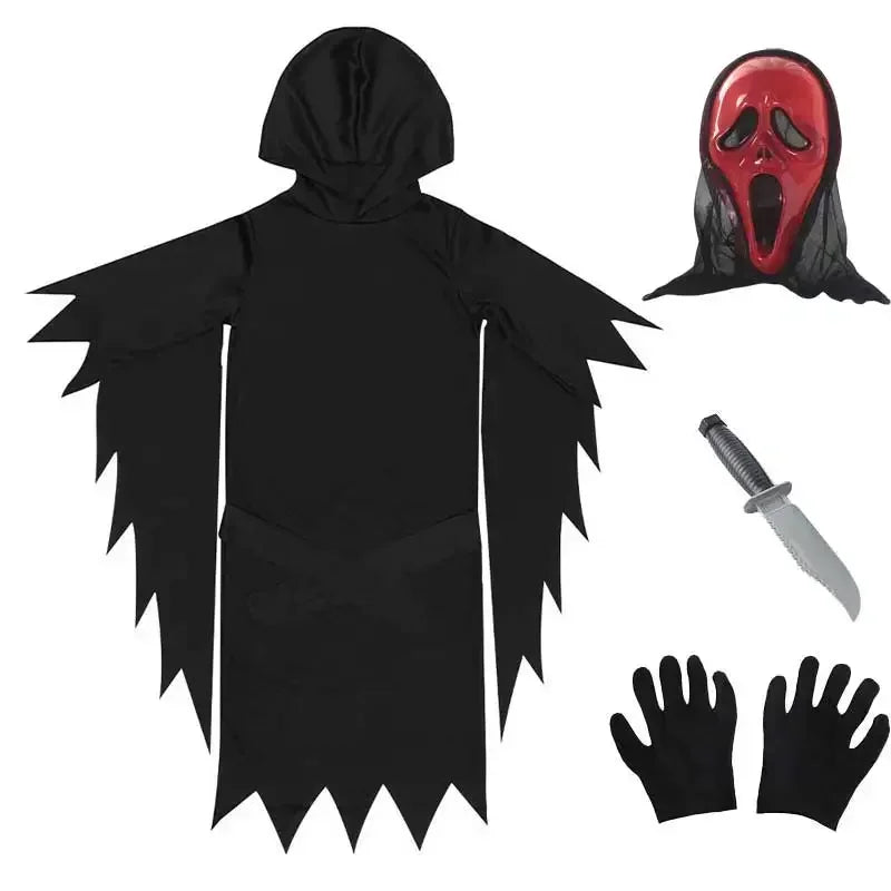 Kids Horror Ghost Costume Halloween Fancy Dress