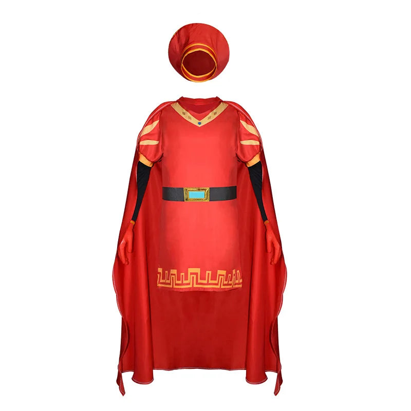 Medieval Royal Cosplay Costume Uniform with Wig