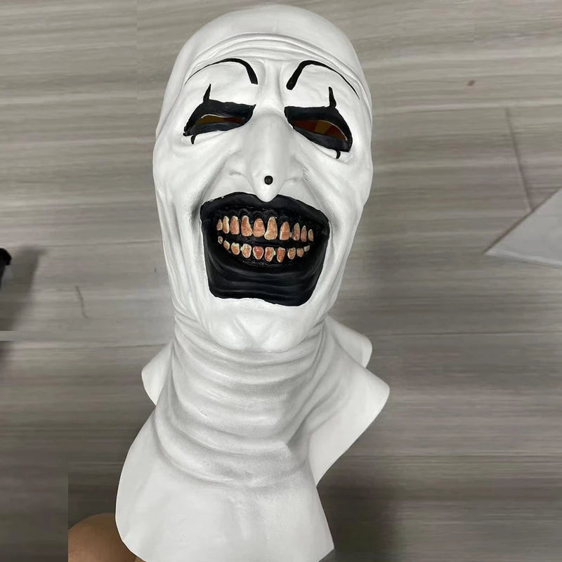Horror Clown Jumpsuit Costume with Mask for Adults