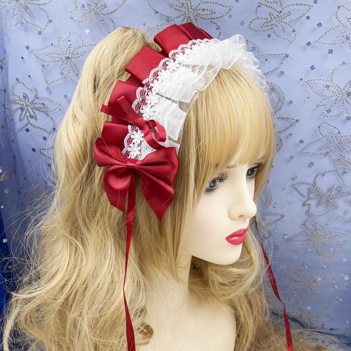 Sweet Lace Flower Maid Cosplay Headband Hair Accessory