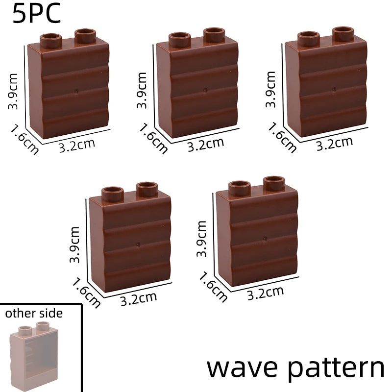 Big building blocks house accessory parts roof window wall construction assemble  bricks educational toys for children gift