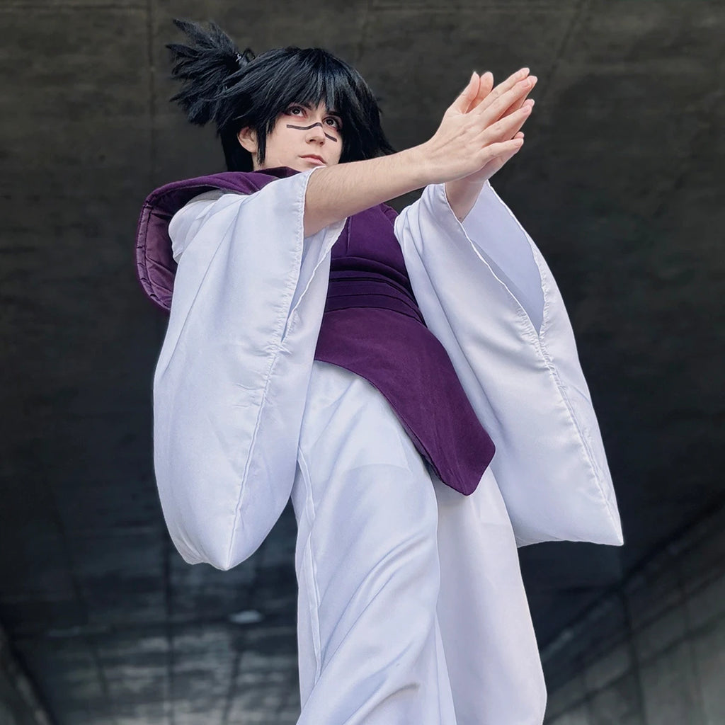 Anime-Inspired Purple Vest Cosplay Costume Set
