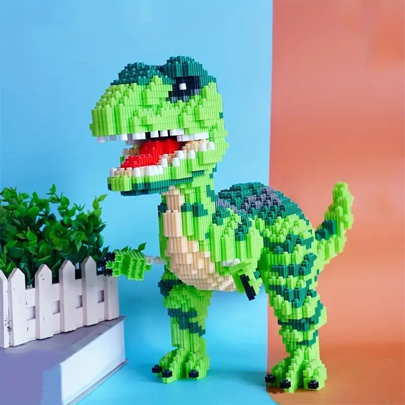4000 Dinosaur and Animal Building Blocks Set - Educational 3D Puzzles, Manual Building Toys, Suitable for Holiday Gifts and Chr
