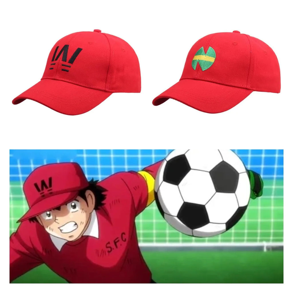 Red Embroidered Baseball Cap Adjustable Casual Sun Hat