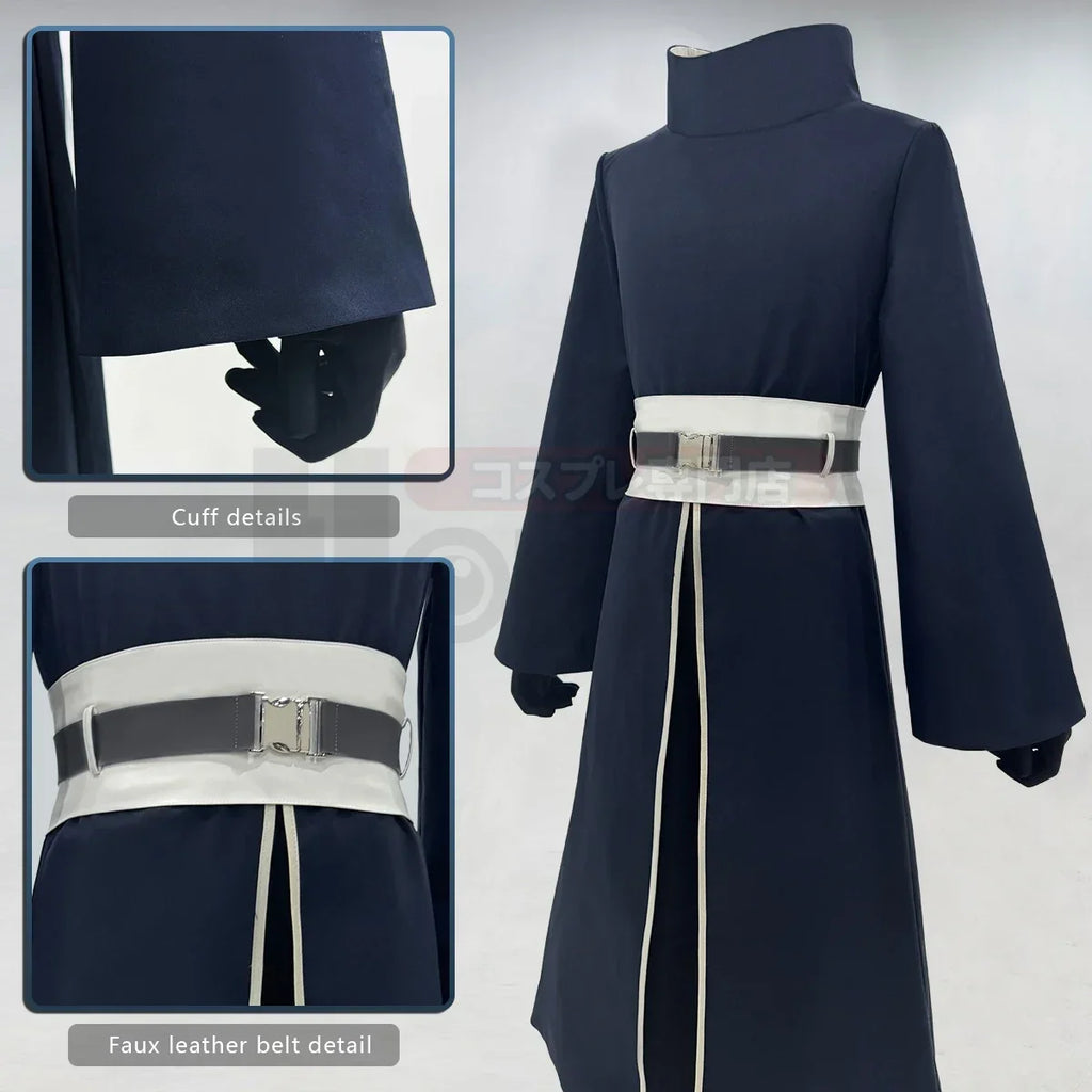 Anime Ninja Cosplay Costume Coat Pants Belt & Gloves Set