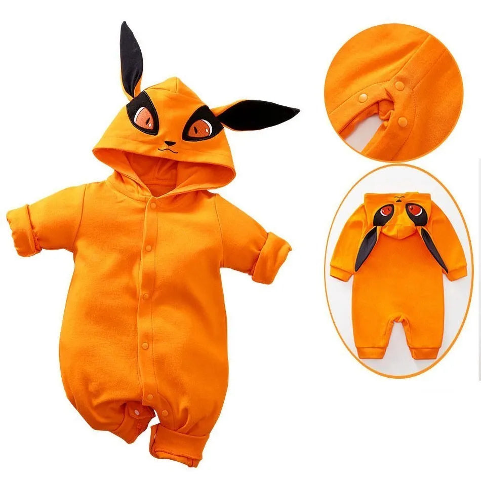 Anime Inspired Baby Cosplay Romper, 0 to 18 Months, Long Sleeve
