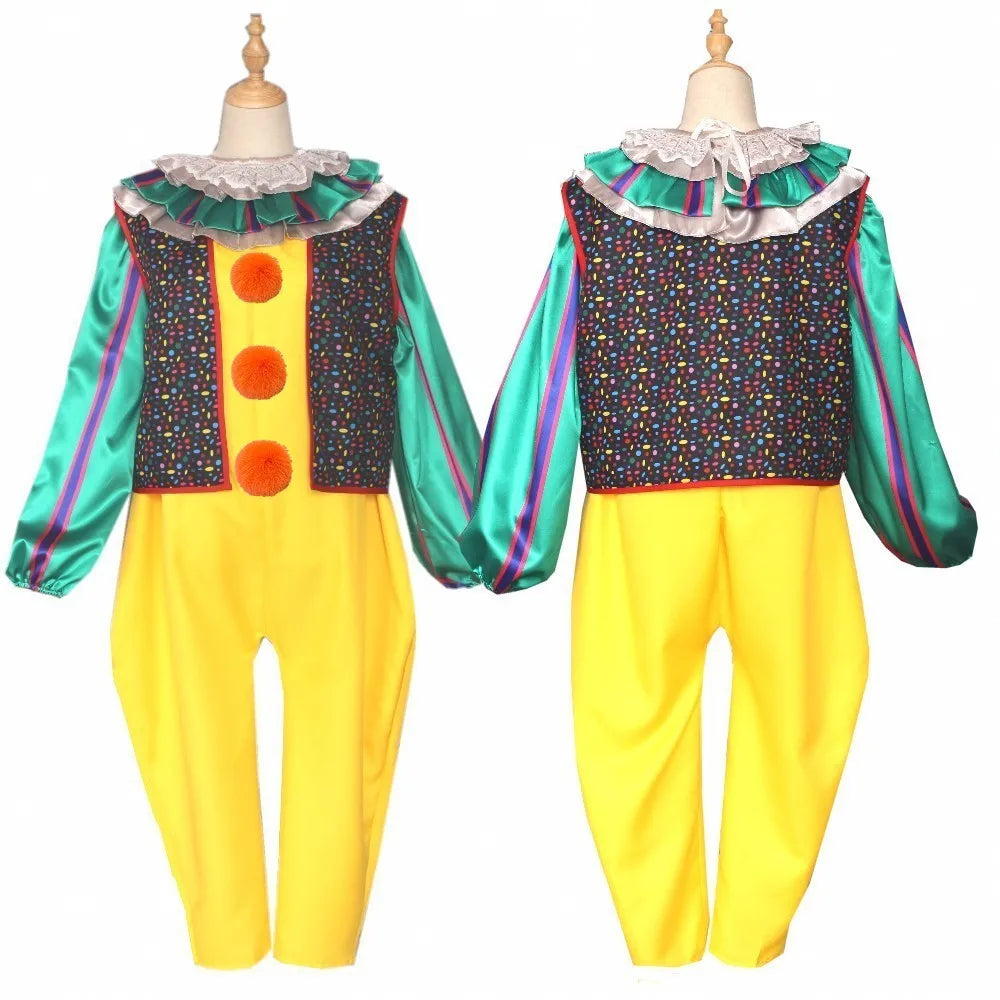 Men’s Horror Clown Cosplay Costume for Halloween & Stage