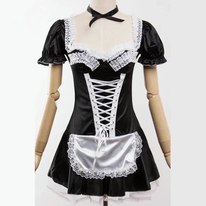 Black Maid Cosplay Costume Dress for Women