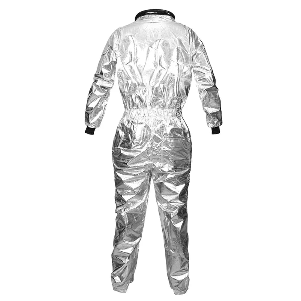Astronaut Spacesuit Costume Silver Space Suit