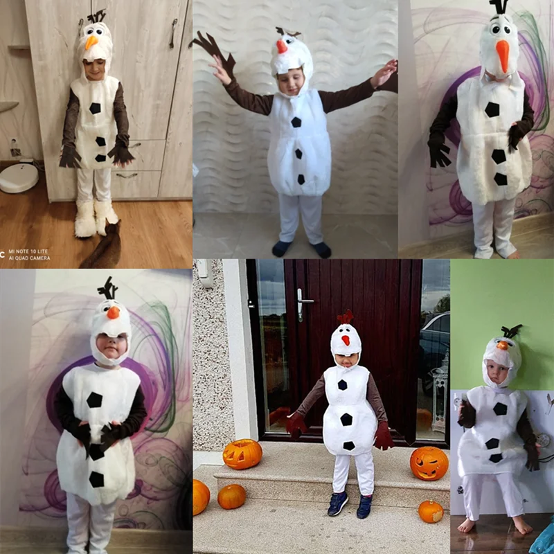 Toddler Snowman-Inspired Costume with Hat & Vest