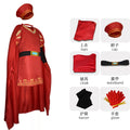 Medieval Royal Cosplay Costume Uniform with Wig