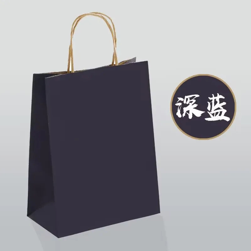 10/30/50pcs Holiday Party Gift Bag with Handle Jewelry Shopping Bag Christmas Valentine's Day Marriage Gift Colored Paper Bag