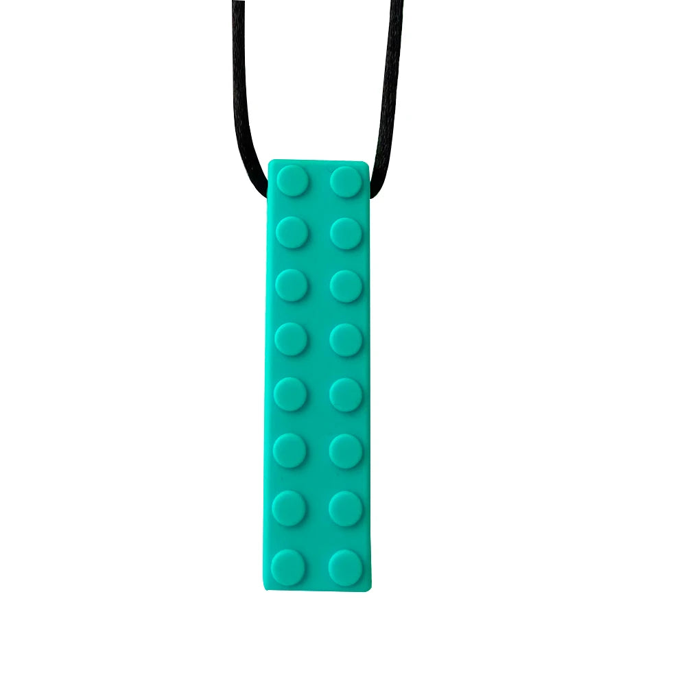 1pcs Silicone Teether Kids Chew Necklace Sensory Chewy Pendant Oral Motor Toys Therapy Tools for Autism ADHD Children's Goods