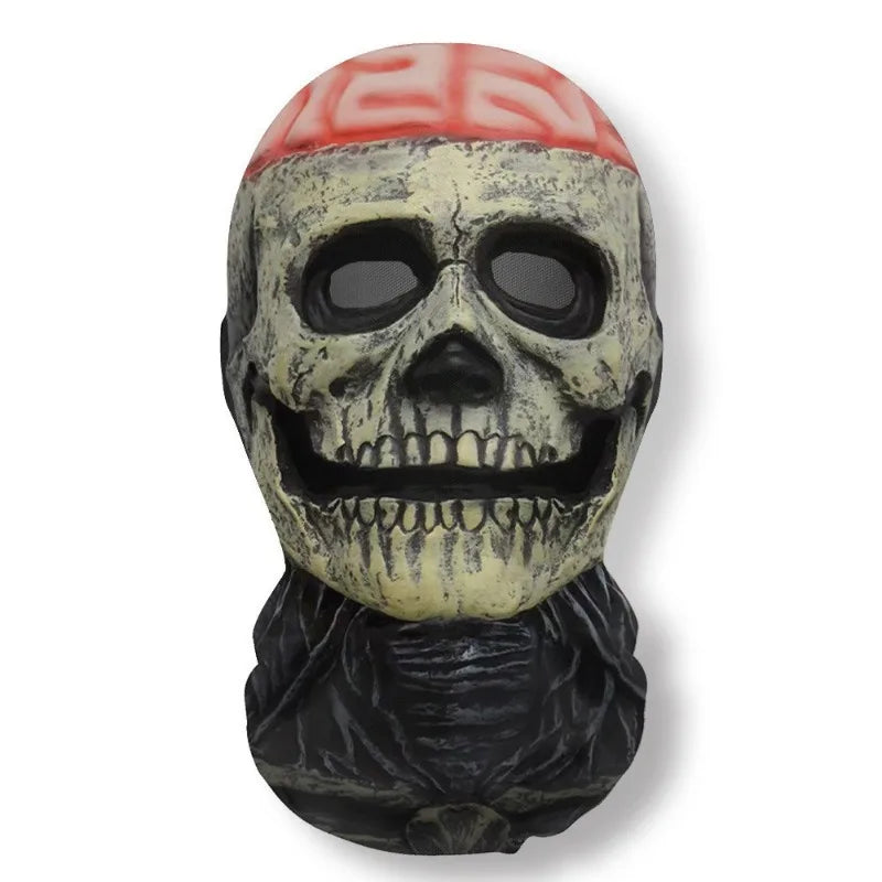 3D Ghost Skull Full Face Mask for Halloween & Cosplay
