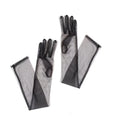 Ladies' Festival Colorful Long Satin Transparent Gloves with Fingers Black White Red Sexy Dance Party Theme Halloween
