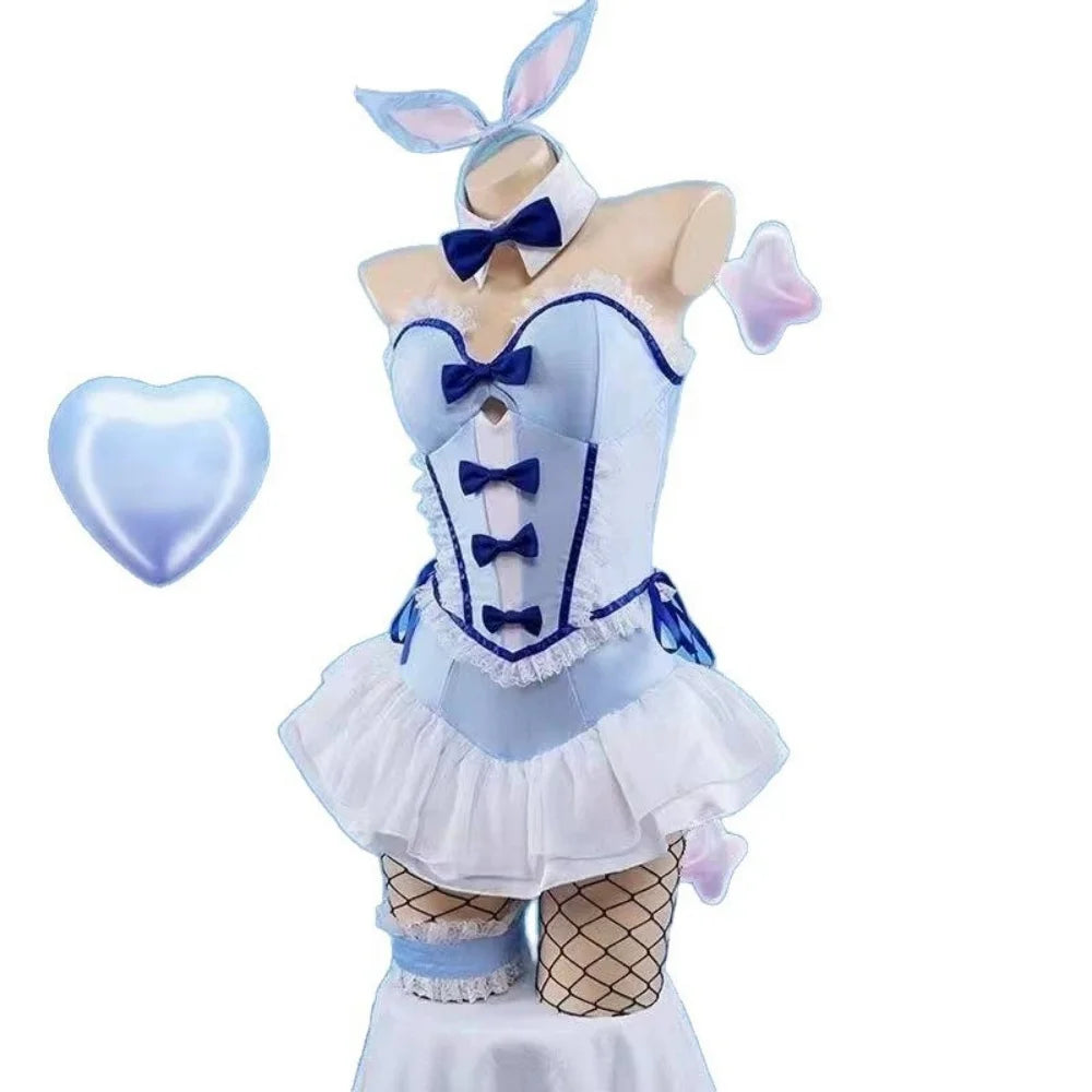 Girls Blue Anime-Inspired Dress Cosplay Costume