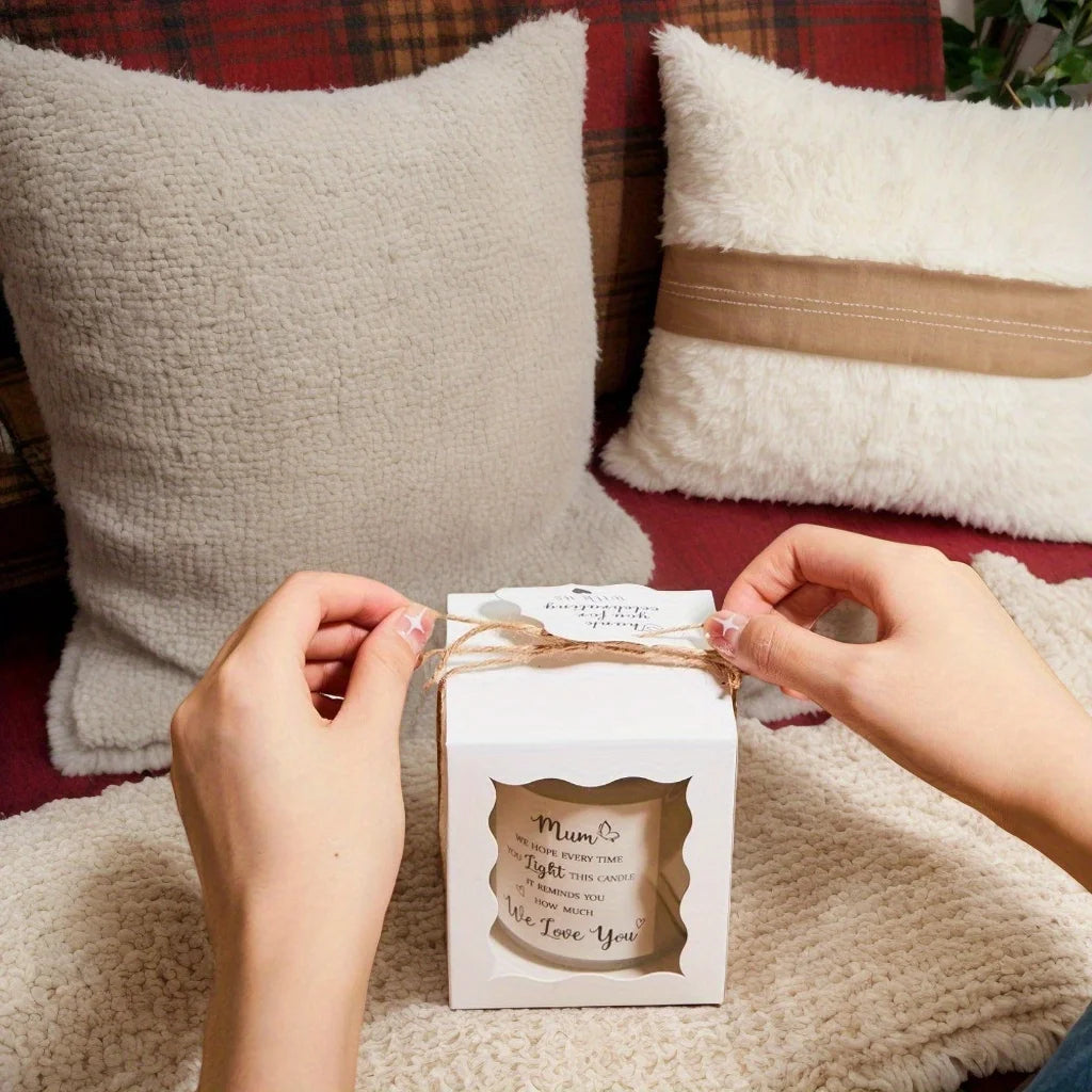 10pcs/set Candle Gift Boxes with Clear Window, Packaging Supplies with Tags and Twine for Wedding, Birthday, Party Favors, Jewel