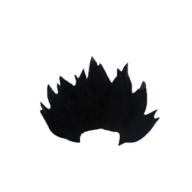 Blue Gold Anime-Inspired Martial Arts Costume with Wig & Tail