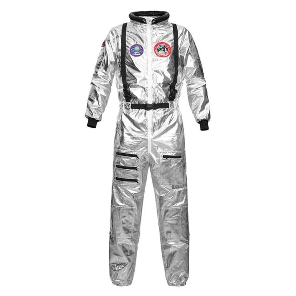 Astronaut Spacesuit Costume Silver Space Suit