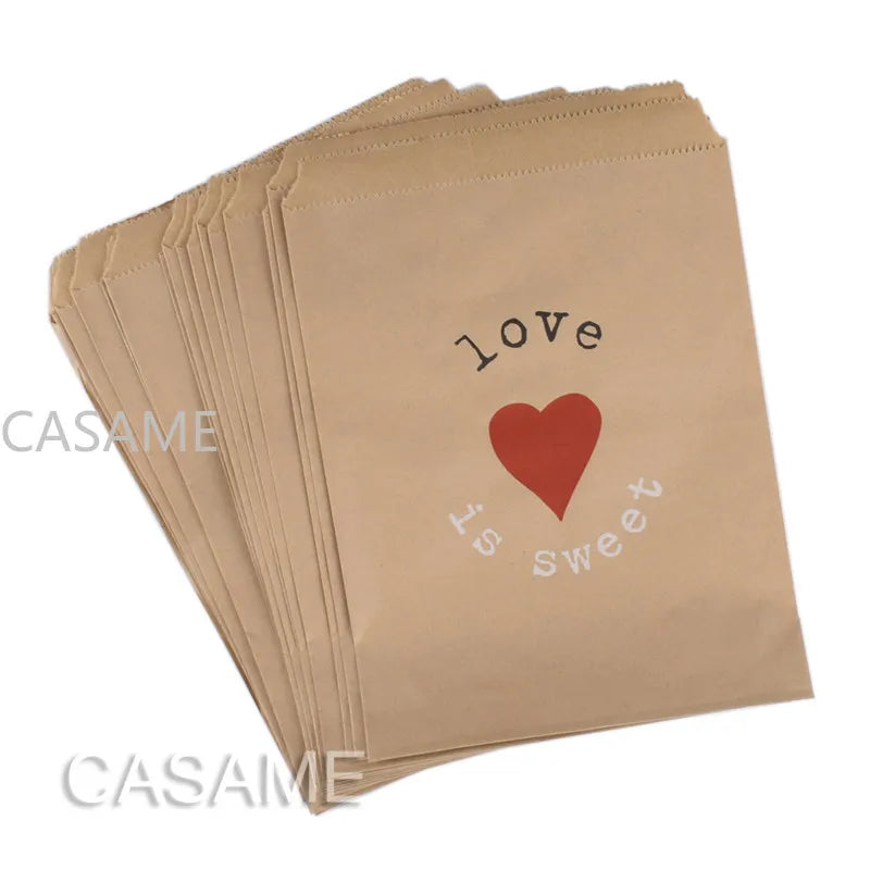 50pcs/ Lot treat candy bag high quality Party Favor Paper Bags Chevron Polka Dot Stripe Printed Paper craft Bags Bakery Bags