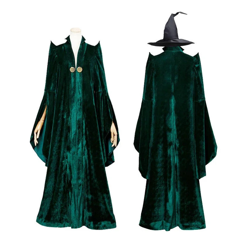 Women’s Wizard Professor Robe Costume for Halloween
