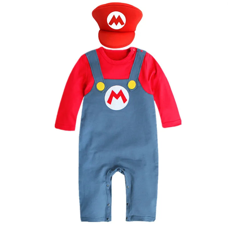 Baby Boy Red Hooded Fleece Bodysuit Long Sleeve Costume