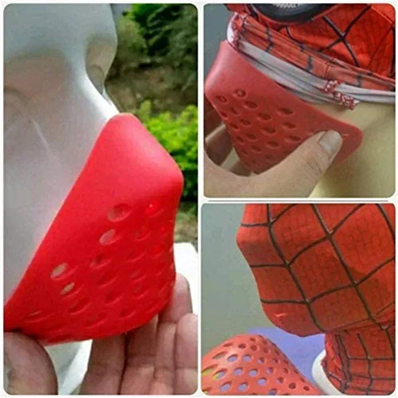 Black and Red Spider Mini Face Mask for Halloween Cosplay