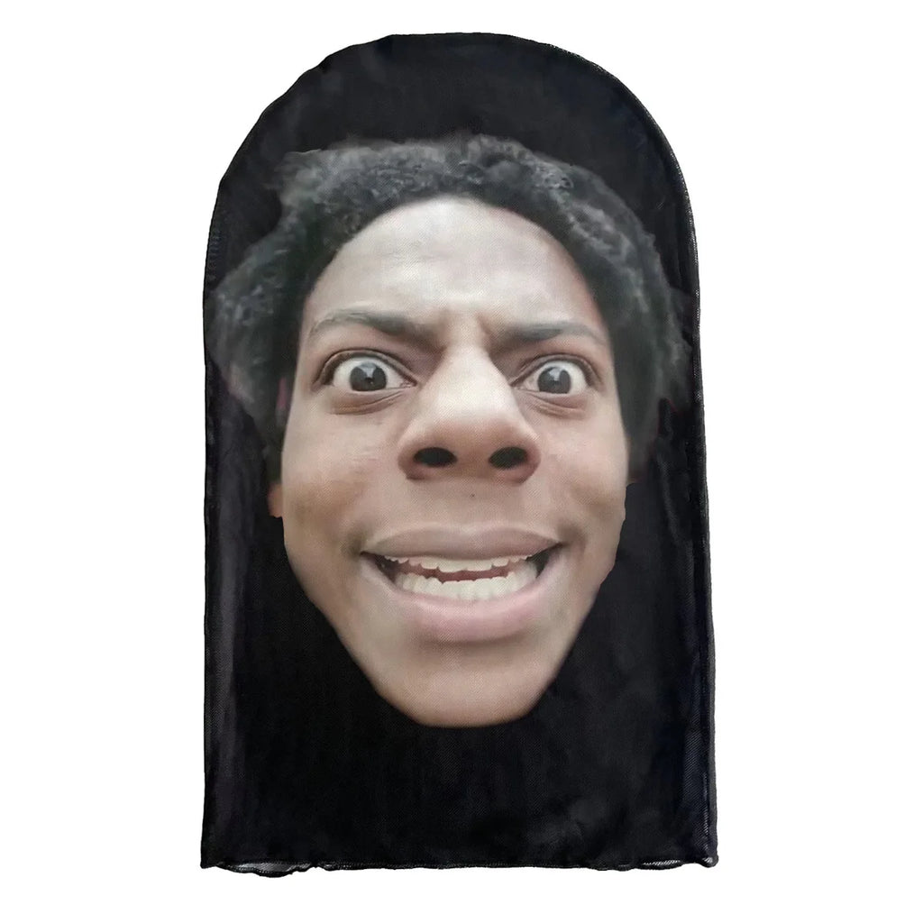 3D Printed Realistic Funny Face Mask Elastic Mesh Full Face Mask for Men Women Cosplay Role Play Headdress Halloween Masks