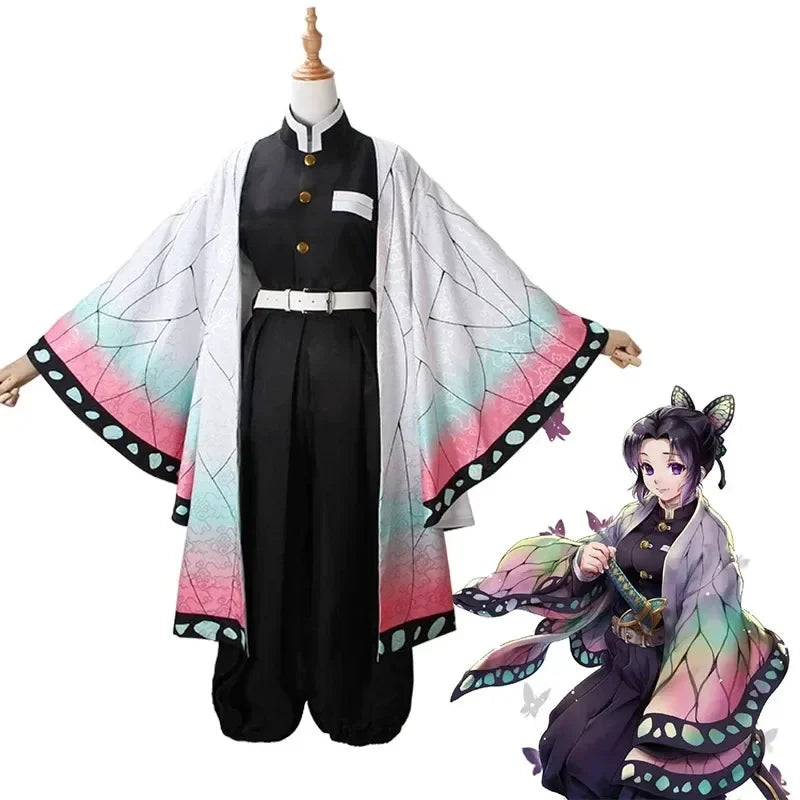 Butterfly-Inspired Cosplay Uniform Costume with Wig