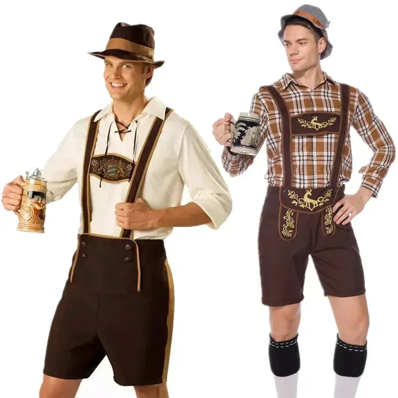 Men’s Bavarian Oktoberfest Costume Set for Festivals & Parties