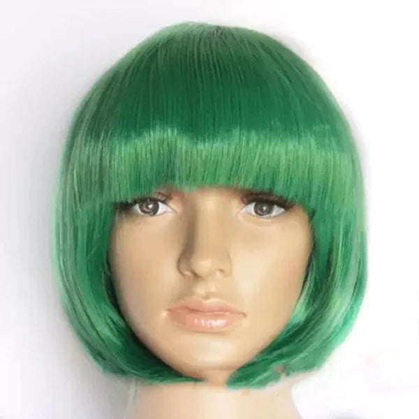 Short Bob Wig Synthetic Costume Wig for Cosplay & Parties