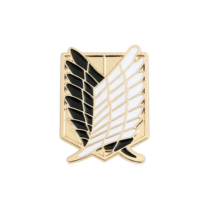 Wing Emblem Brooch Pin for Shirts Bags and Costume Accessories