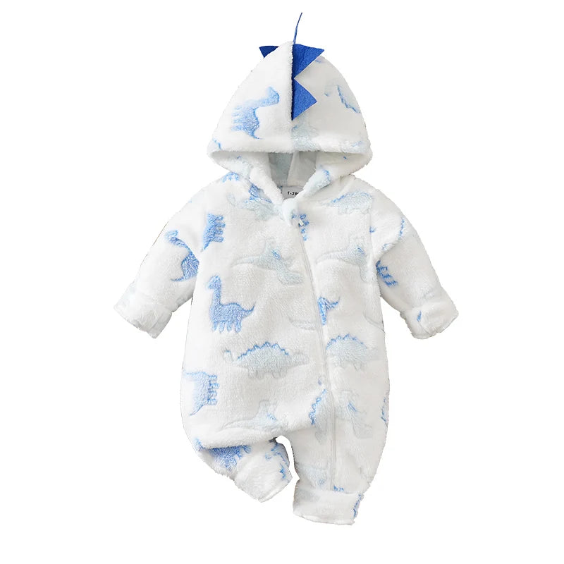Autumn dinosaur New Style Casual  Cartoon Soft Clothes Toddler Jumpsuit Toddler Jumpsuit Costume Romper Onesie Print Clothes boy