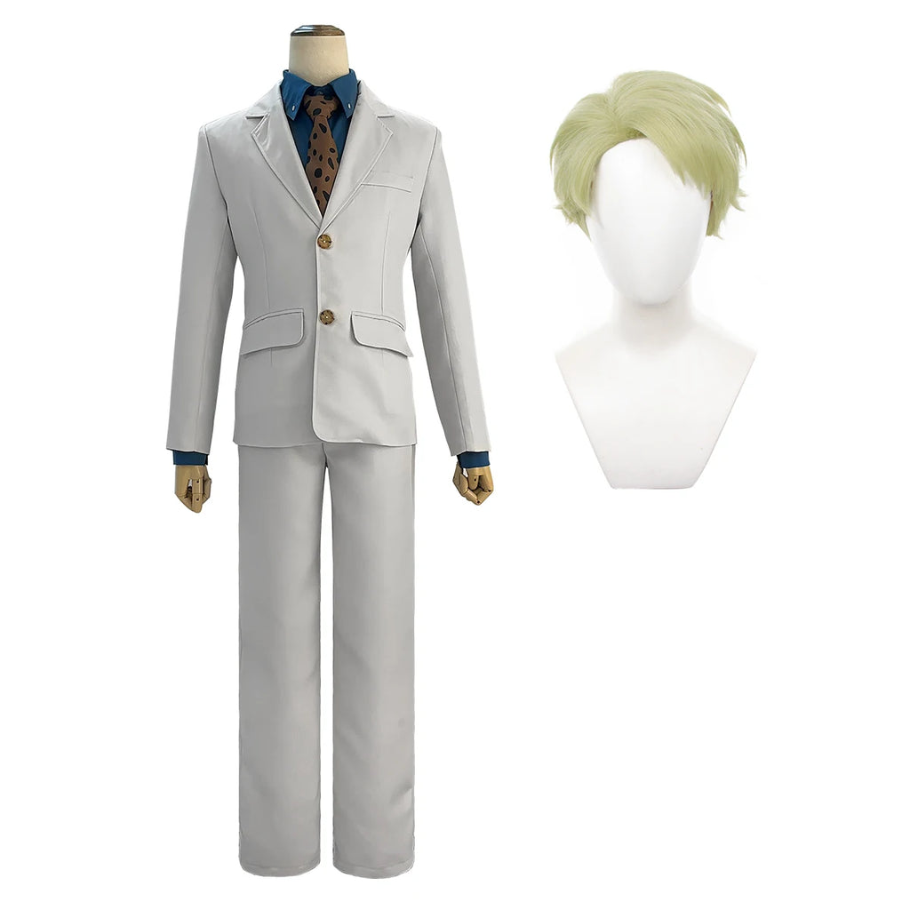 Anime-Inspired Vest Pants Cosplay Costume with Wig