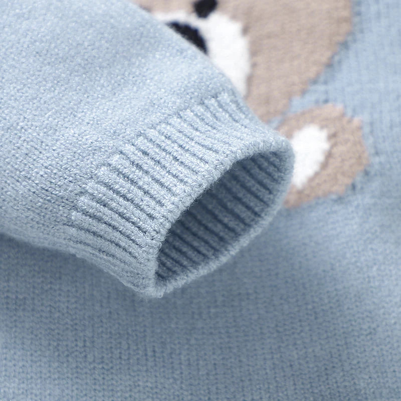 0-18m Baby Rompers Hats Sets Spring Fall Winter Blue Long Sleeve Knitted Newborn Boys Outwear Playsuits Hats Costumes 2pcs Suits