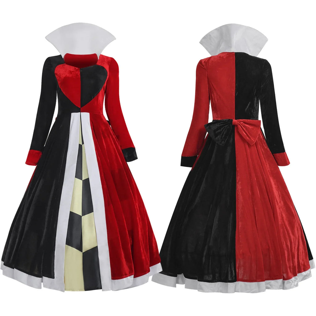 Queen of Hearts Inspired Costume Dress for Halloween Plus Size