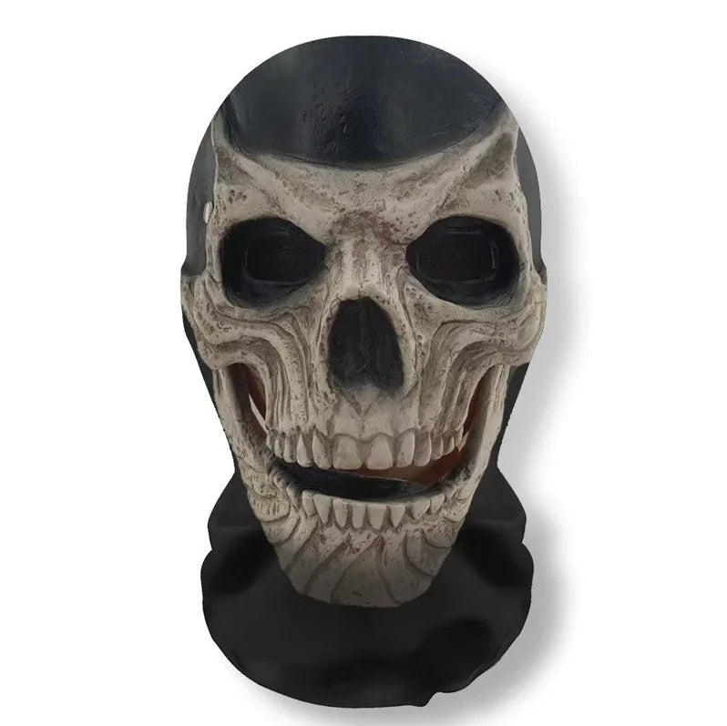 3D Ghost Skull Full Face Mask for Halloween & Cosplay