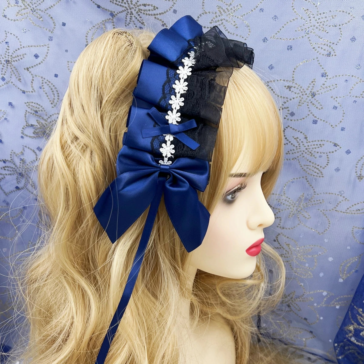 Sweet Lace Flower Maid Cosplay Headband Hair Accessory