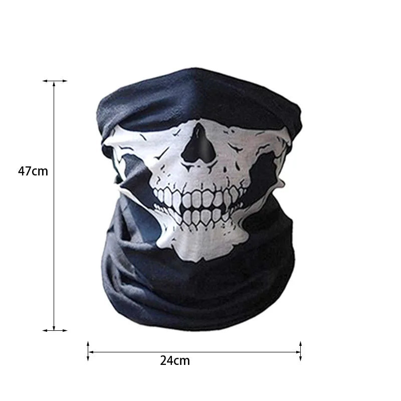Black Skull Skeleton Cloak Costume Set for Halloween