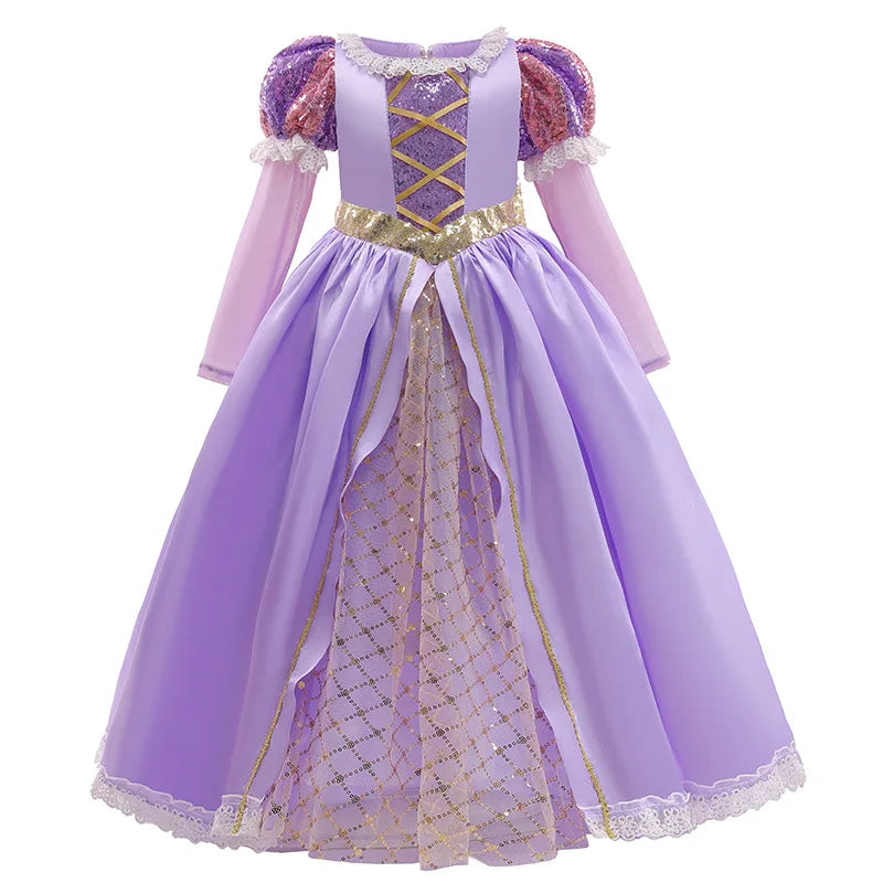 Girls Autumn Princess Dress Costume, Ages 2 to 10