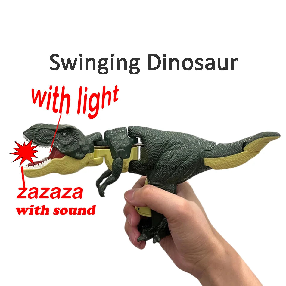 Swing Zazaza Dinosaur Toy Dinosaurs Gun Decompression Roaring  Toys for Boys Fidget Toys Creative Telescopic Gifts for Kids