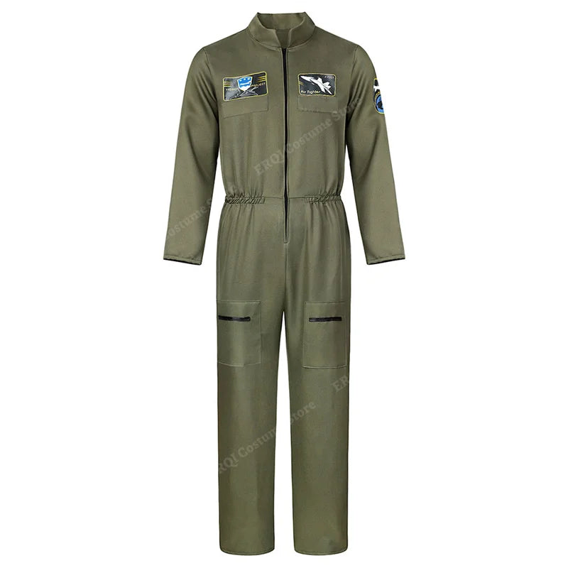 Adult Astronaut Costume Silver Space Suit for Parties