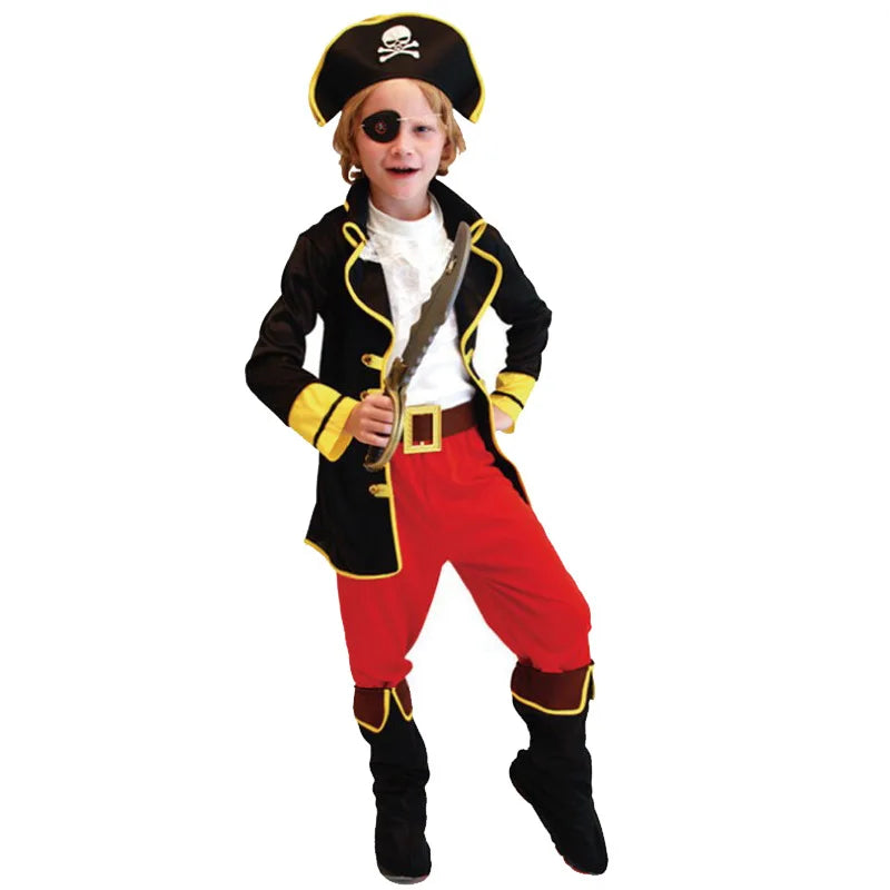 Kids Pirate Costume for Boys Halloween & Dress-Up Parties