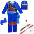 Ninja Cosplay Jumpsuit Costume Set for Halloween & Parties