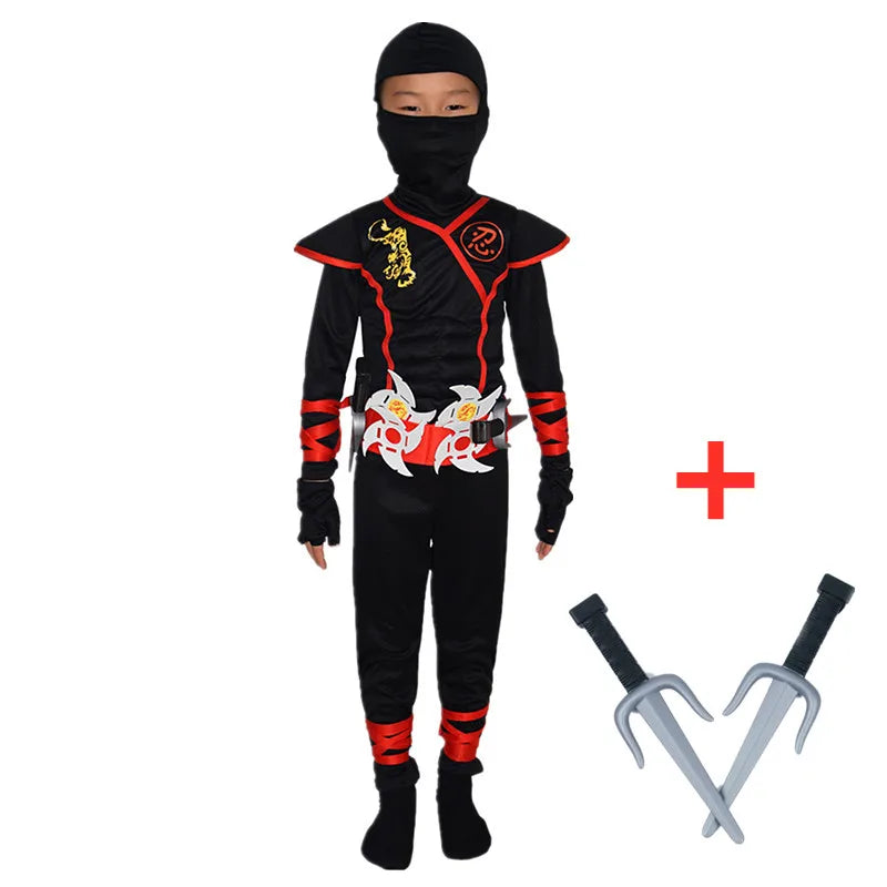 Boys Ninja Costume with Martial Arts Accessories