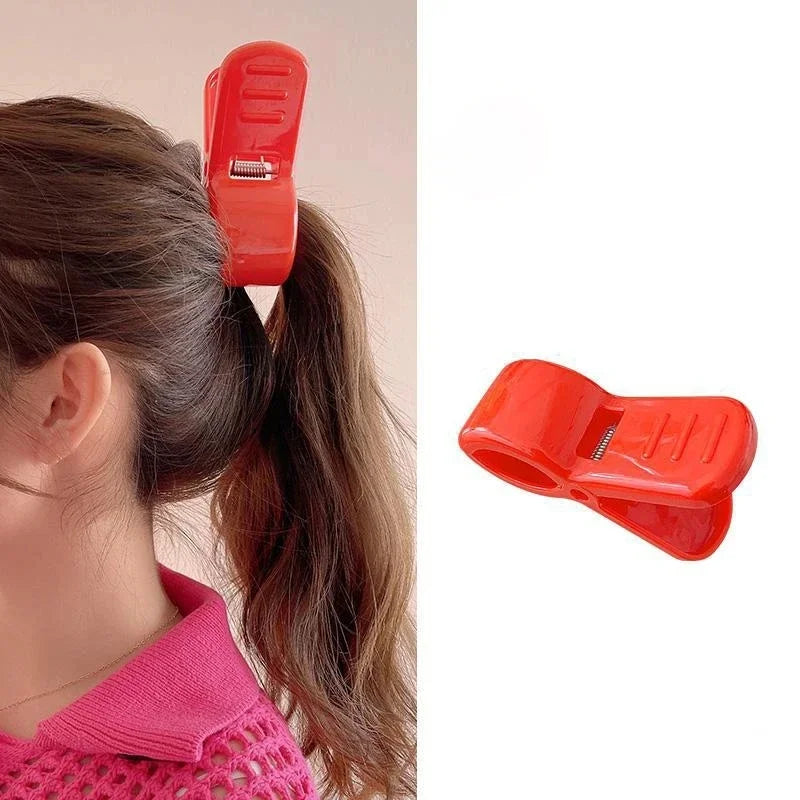 Shark Hair Clip Red Ponytail Hair Claw Cosplay Accessory