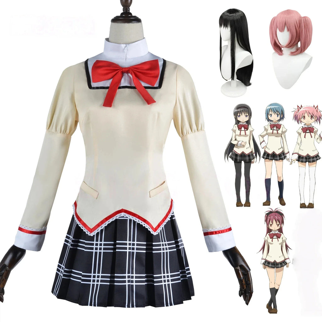 Women's Anime-Inspired School Uniform Cosplay Costume