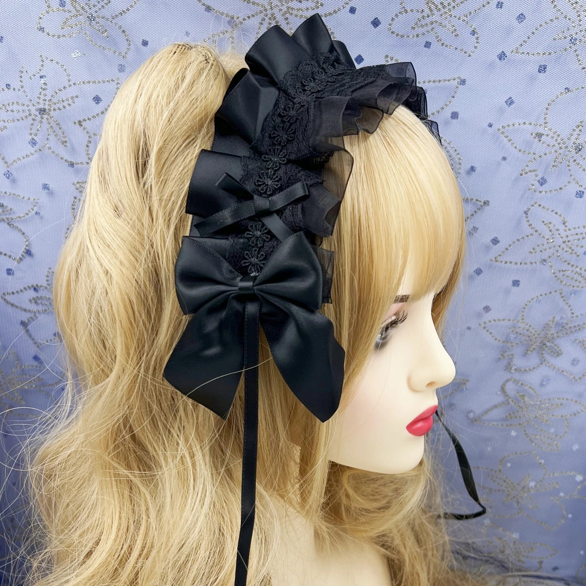 Sweet Lace Flower Maid Cosplay Headband Hair Accessory