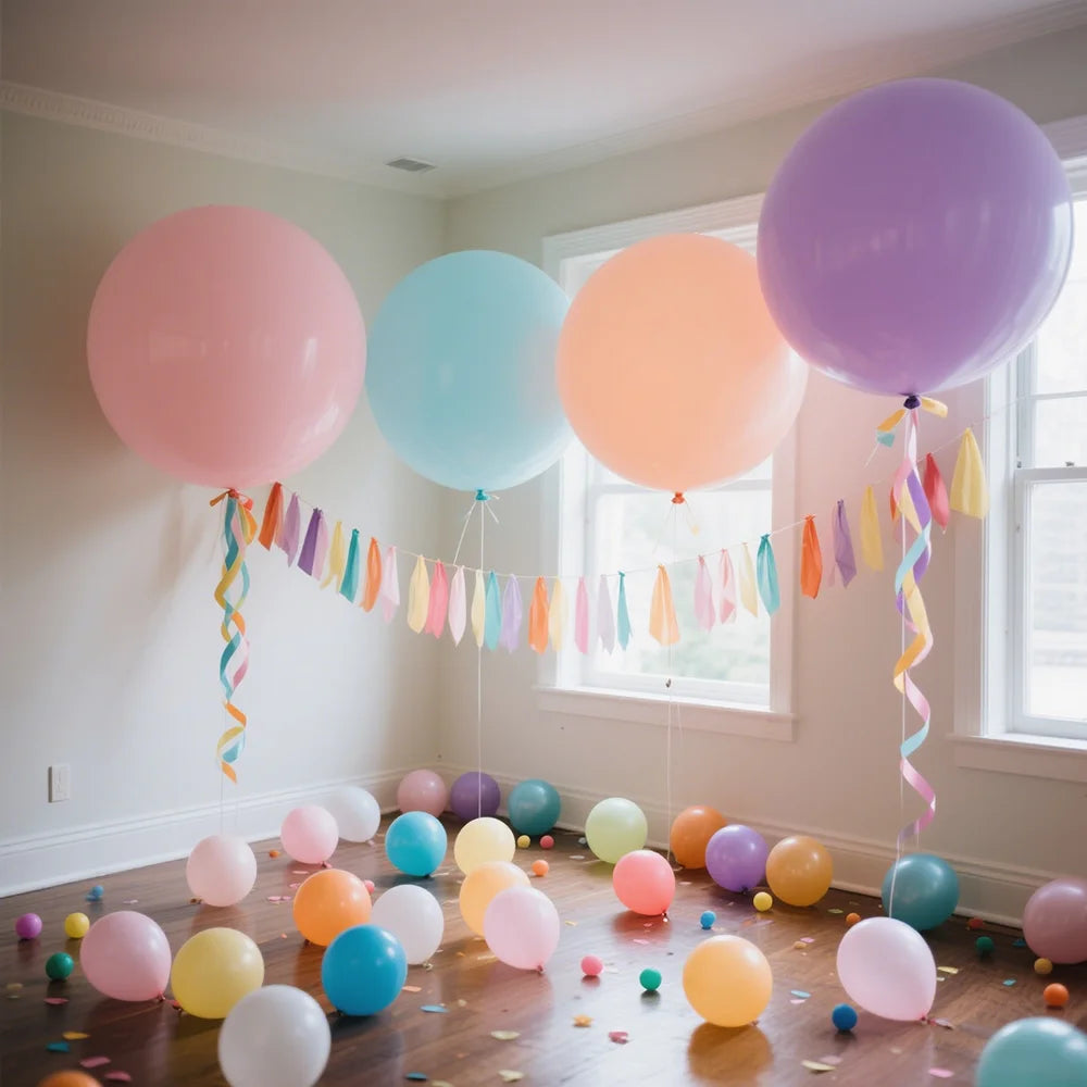 18-36inch Soft Gloss Macaron Balloons Thickened Helium Balloon Birthday Wedding Christmas New Year Engagement Globos Decoratecor
